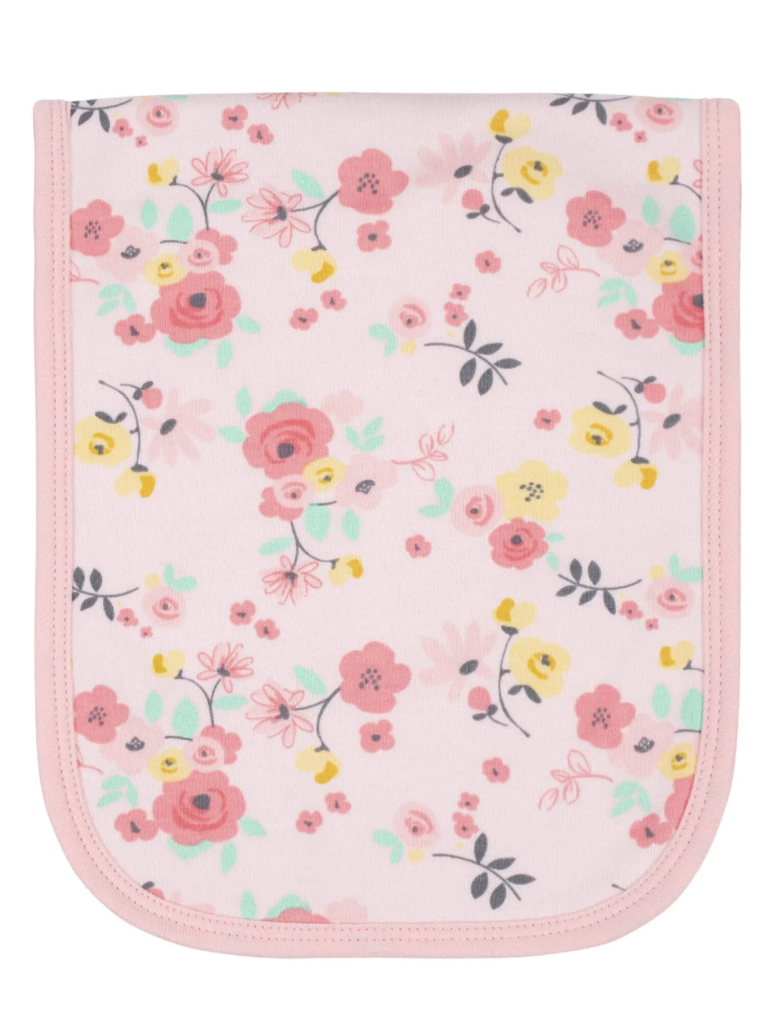 3-Pack Baby Girls Love You Organic Burp Cloths