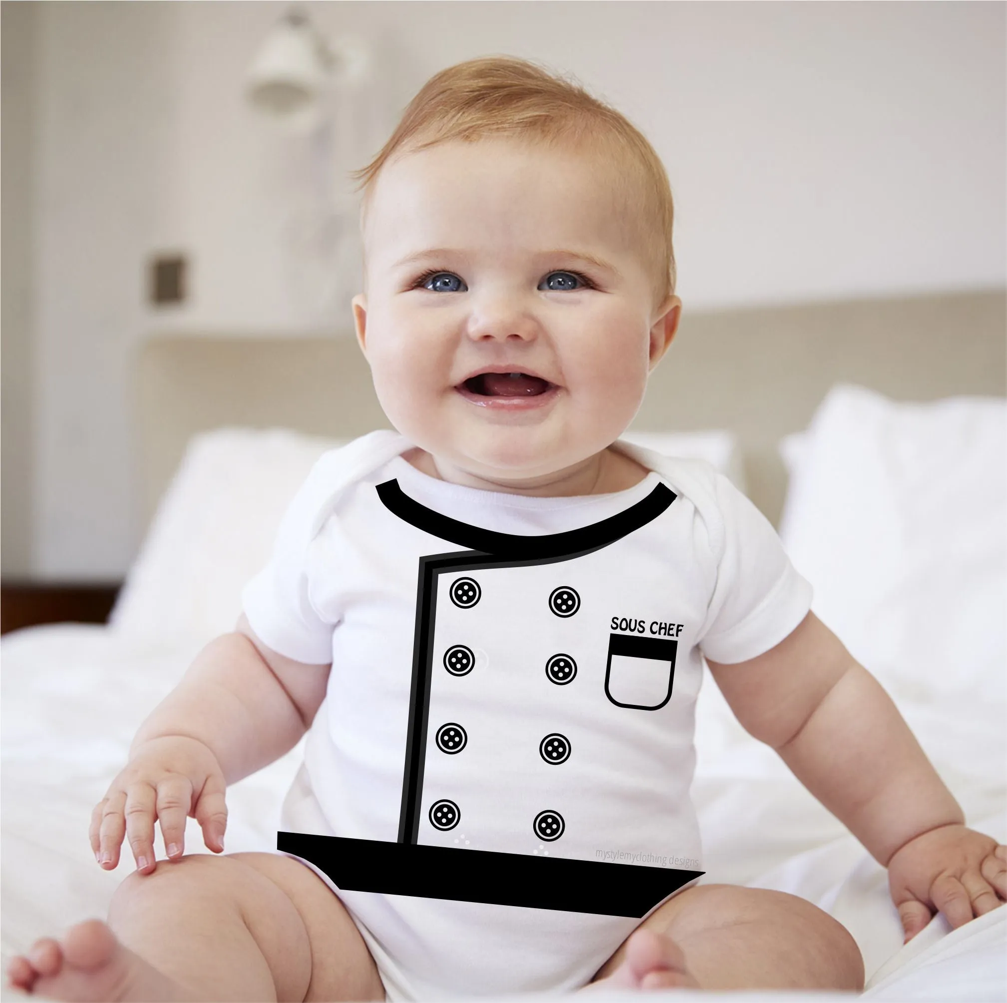 Baby Career Onesies -Sous Chef with FREE Name Print