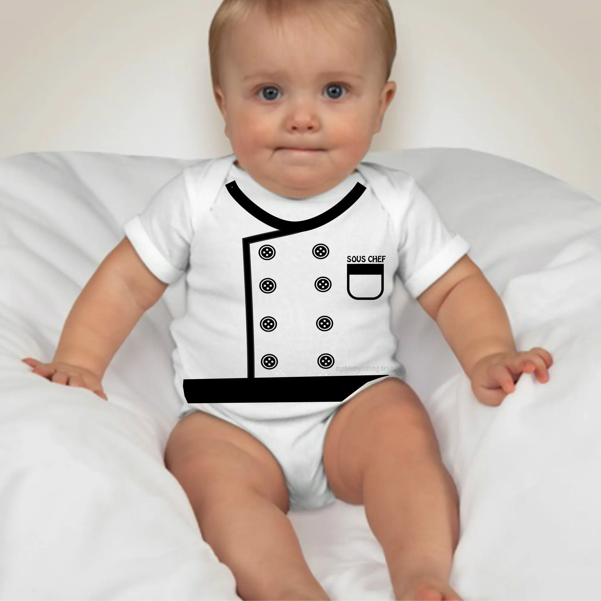 Baby Career Onesies -Sous Chef with FREE Name Print
