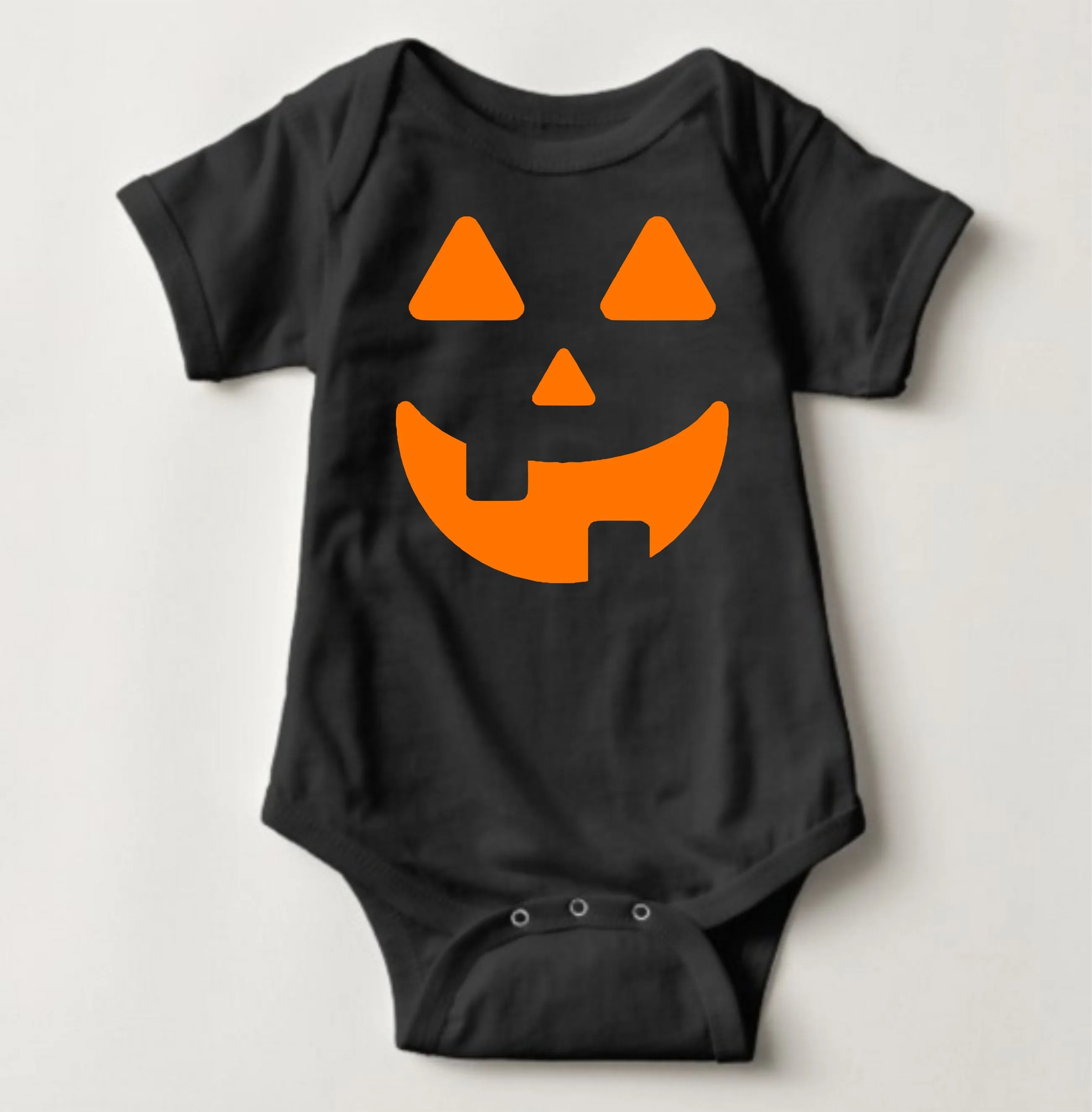 Baby Halloween  Onesies - Scary Face Pumpkin