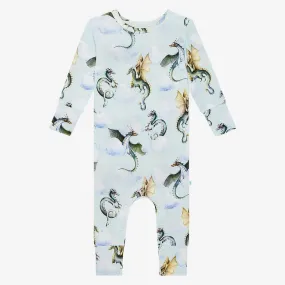 Bamboo Long Sleeve Romper - Percy (Dragons)