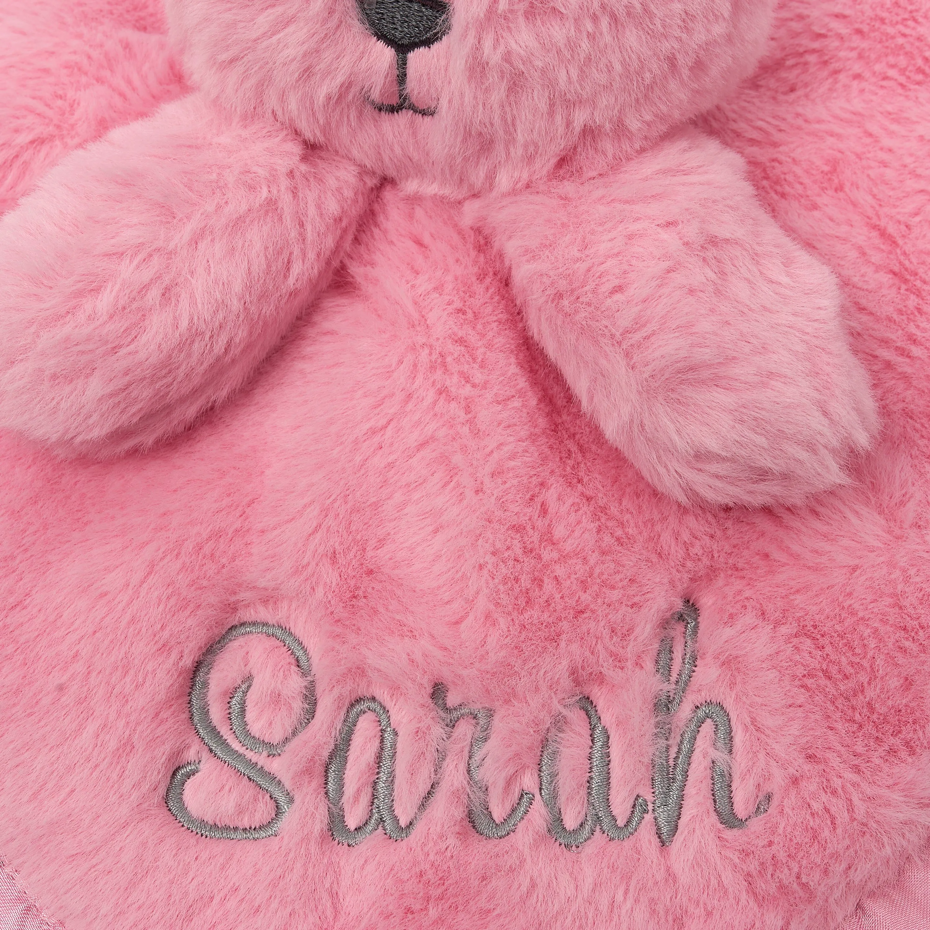 Embroidered Girls Light Pink Security Blanket