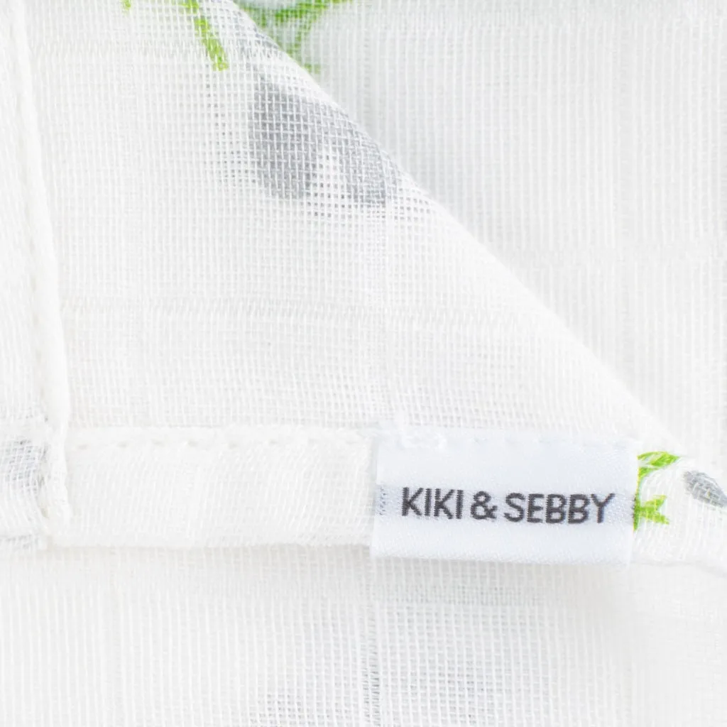 Kiki & Sebby Panda Swaddle Blanket Set