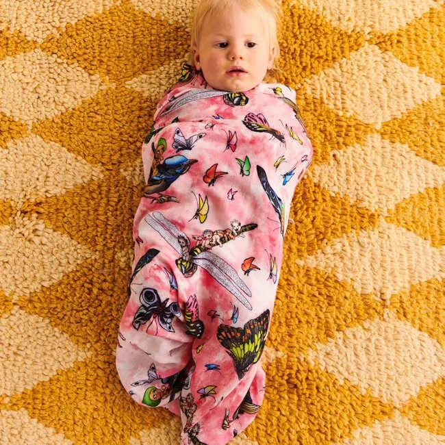 Kip and Co x May Gibbs | Bamboo Baby Swaddle Fly