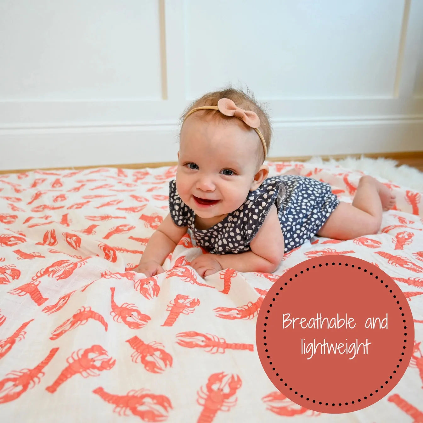 Lobster Roll Swaddle Blanket
